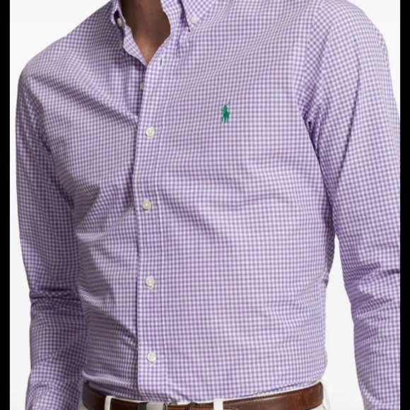 Polo by Ralph Lauren Purple Casual Button Down Shirt - Picture 1 of 13